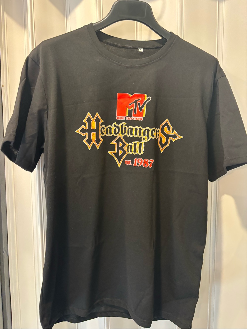 MTV Headbangers Ball Black Graphic Tee Size Large